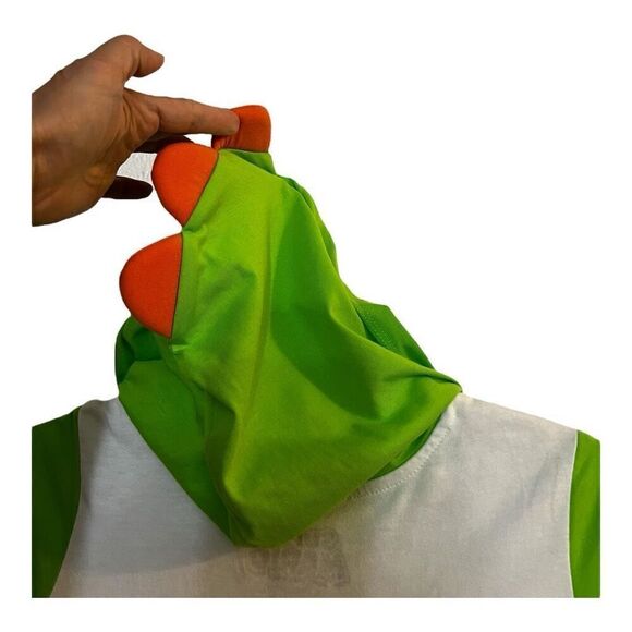 Girls Nintendo Yoshi Hoodie Tutu Costume Dress Cosplay Size Large Green White - Picture 6 of 8